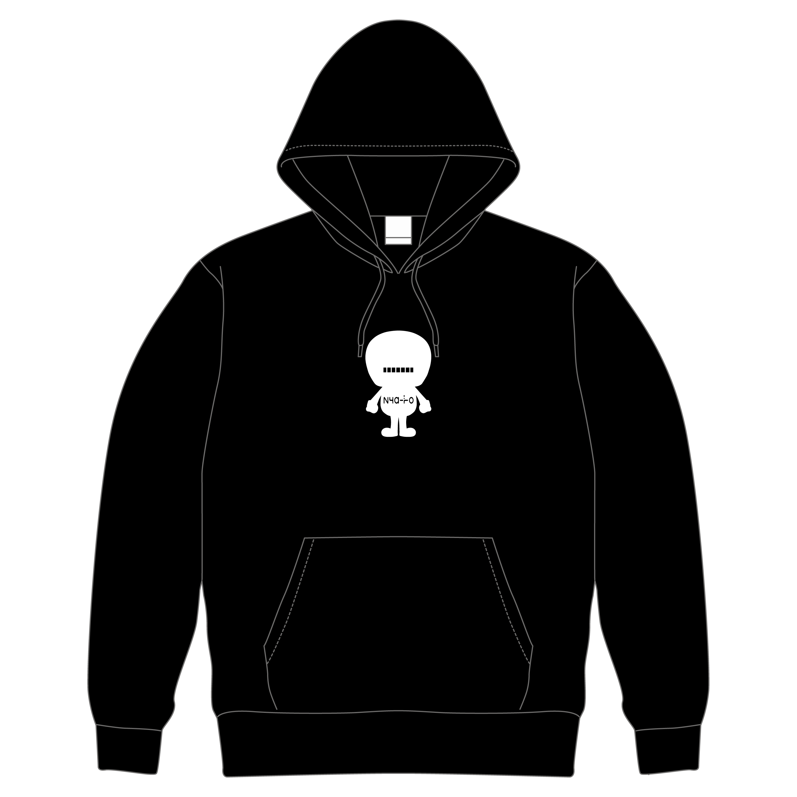 White x Black Mascot..