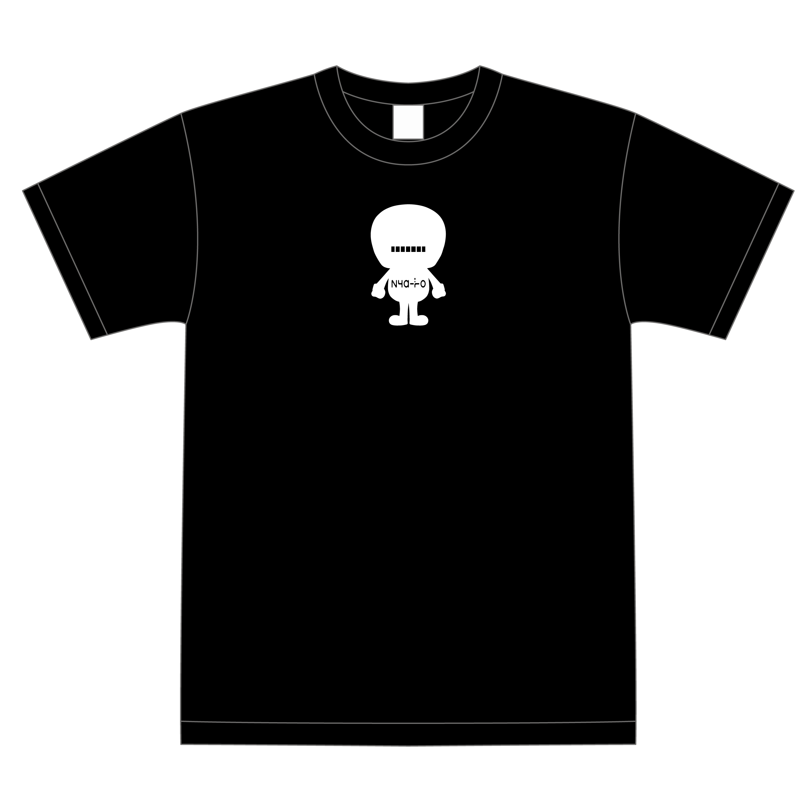 White x Black Mascot..