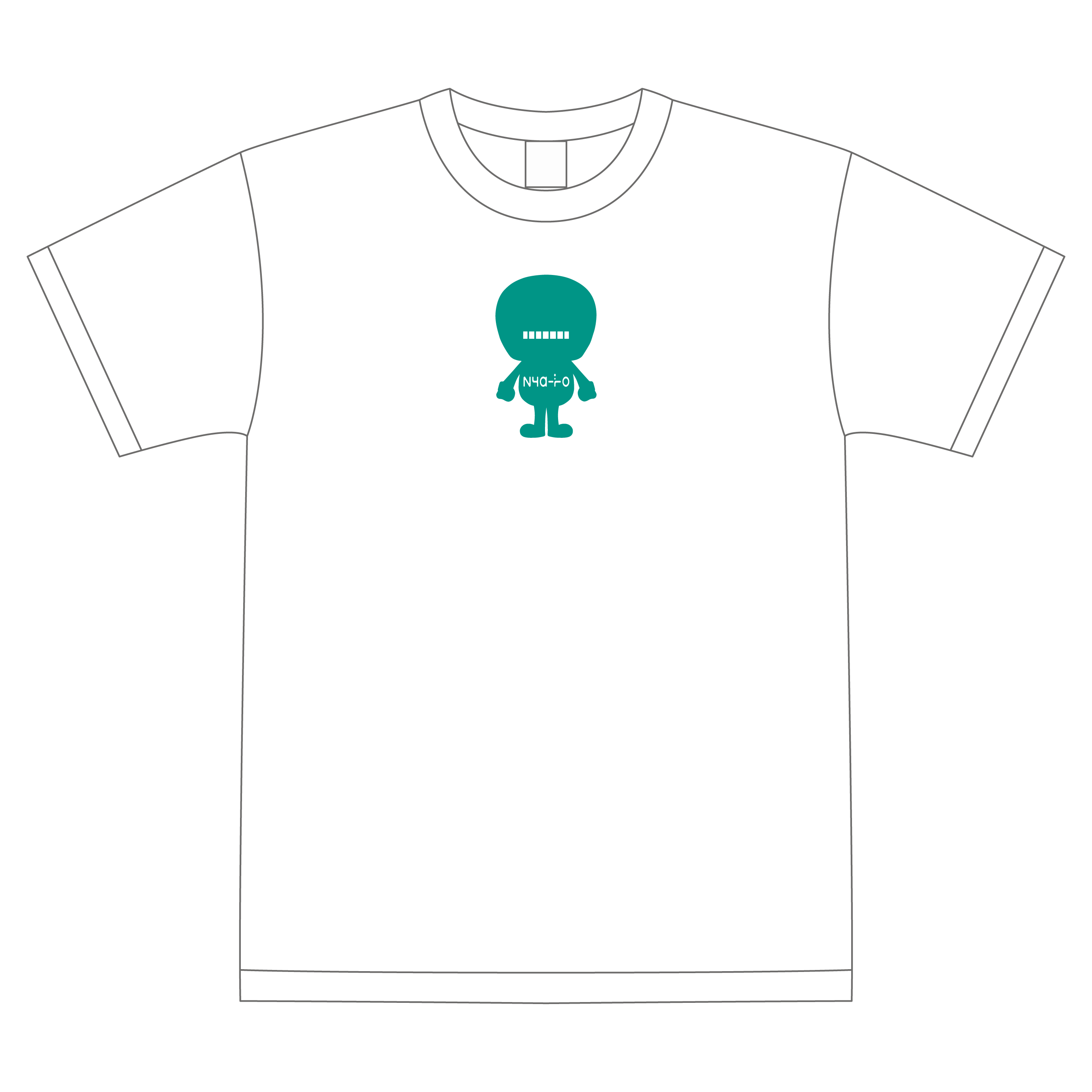 Green x White Mascot..